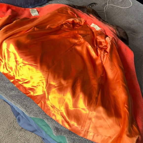 POUR LILLI ANN’S PARIS MOHAIR PETITE SWING COAT VINTAGE 50’s RARE PUMPKIN ORANGE - Picture 13 of 16